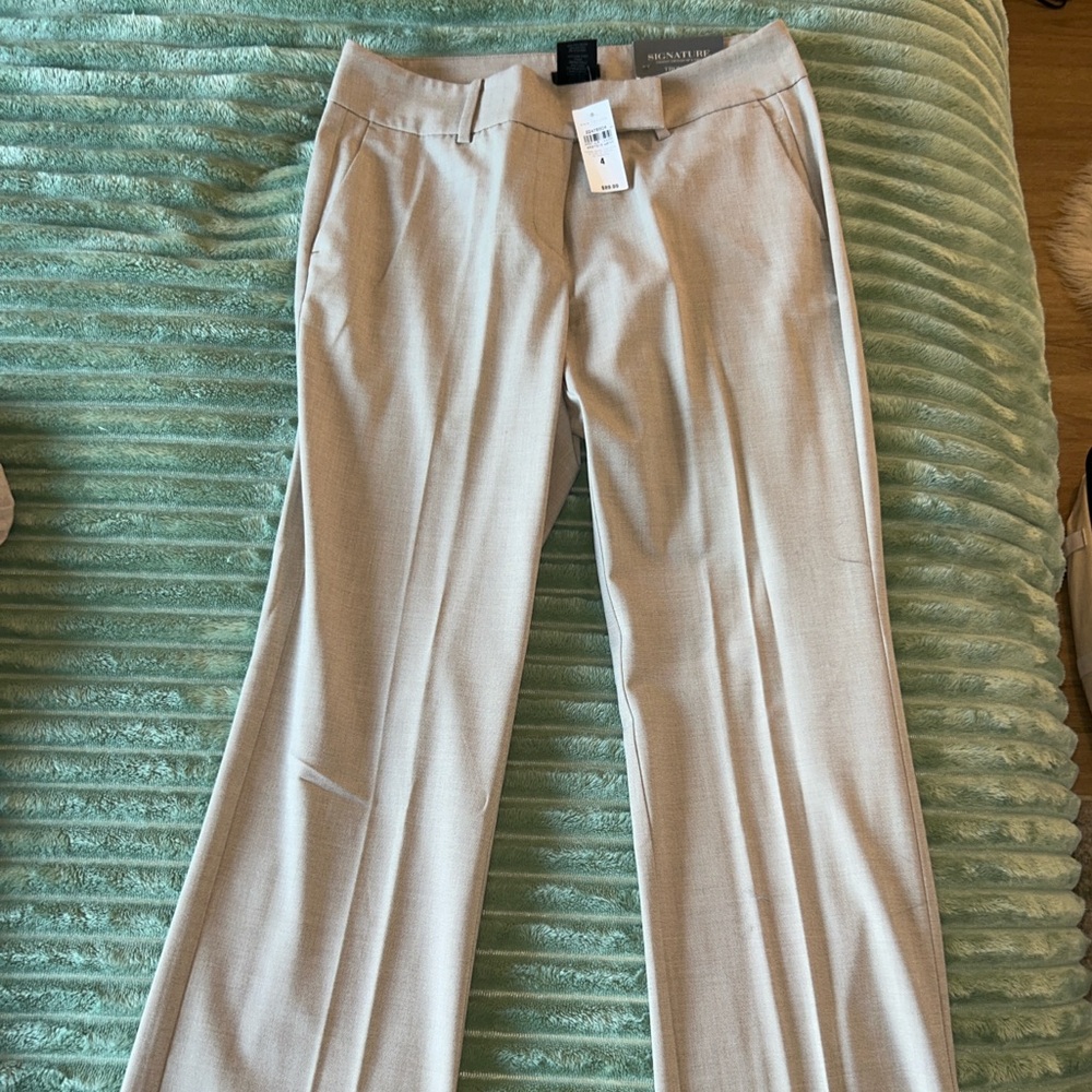 NWT Ann Taylor Light Tan Suit (6P jacket and 4 pants) - Picture 2 of 5